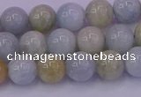 CAQ782 15.5 inches 8mm round natural aquamarine beads