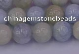 CAQ783 15.5 inches 10mm round natural aquamarine beads