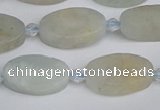 CAQ801 15.5 inches 10*16mm oval aquamarine gemstone beads