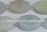 CAQ803 15.5 inches 15*20mm oval aquamarine gemstone beads