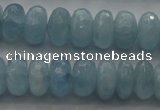 CAQ82 15.5 inches 5*9mm faceted rondelle AA grade aquamarine beads