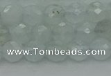 CAQ820 15.5 inches 6mm faceted round aquamarine beads wholesale