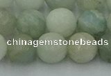 CAQ839 15.5 inches 12mm faceted round aquamarine beads wholesale