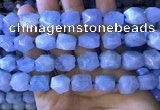 CAQ862 15.5 inches 10*12mm - 12*14mm faceted nuggets aquamarine beads