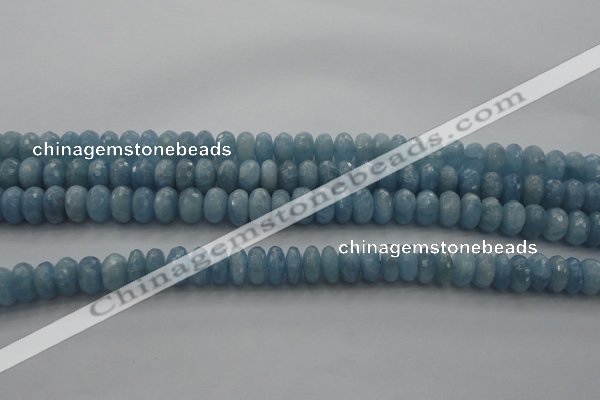 CAQ88 15.5 inches 5*9mm faceted rondelle AA grade aquamarine beads