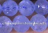 CAQ887 15.5 inches 8mm faceted round natural aquamarine beads