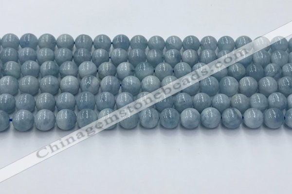 CAQ906 15.5 inches 6mm round aquamarine gemstone beads