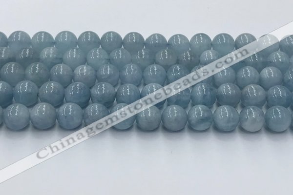 CAQ908 15.5 inches 10mm round aquamarine gemstone beads