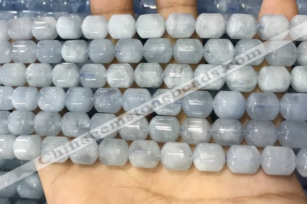 CAQ916 15.5 inches 8*10mm tube aquamarine gemstone beads