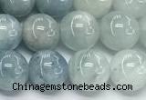 CAQ937 15 inches 10mm round aquamarine gemstone beads