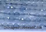 CAQ960 15 inches 2mm faceted round aquamarine beads