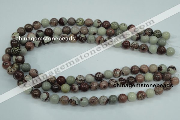 CAR04 15.5 inches 10mm round artistic jasper beads wholesale