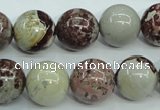 CAR06 15.5 inches 14mm round artistic jasper beads wholesale