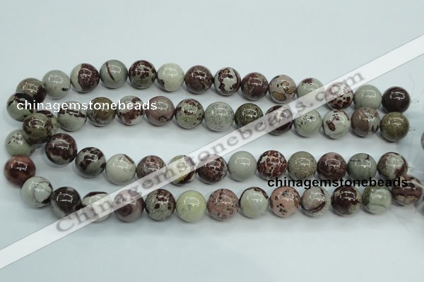 CAR06 15.5 inches 14mm round artistic jasper beads wholesale