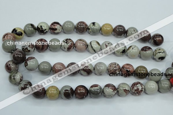 CAR07 15.5 inches 16mm round artistic jasper beads wholesale