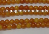 CAR100 15.5 inches 3mm round natural amber beads