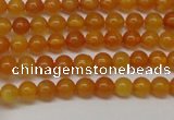 CAR101 15.5 inches 4mm round natural amber beads