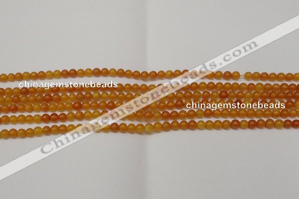 CAR101 15.5 inches 4mm round natural amber beads