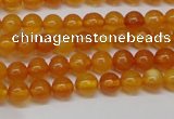 CAR102 15.5 inches 5mm round natural amber beads