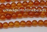 CAR106 15.5 inches 4mm round natural amber beads