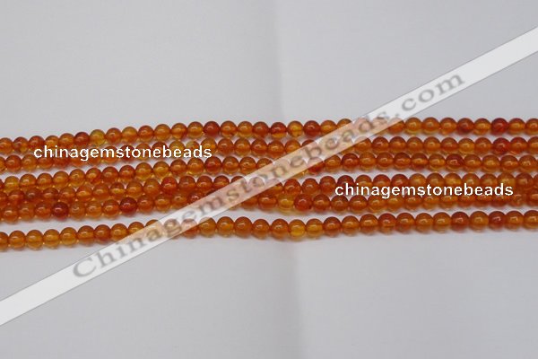 CAR106 15.5 inches 4mm round natural amber beads