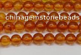 CAR107 15.5 inches 5mm round natural amber beads