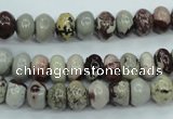 CAR11 15.5 inches 5*8mm rondelle artistic jasper beads wholesale