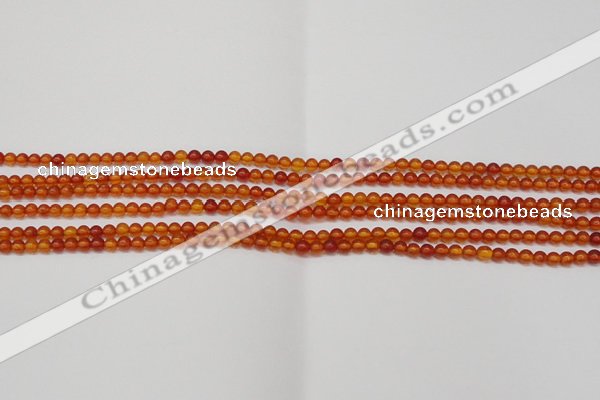 CAR110 15.5 inches 3mm round natural amber beads