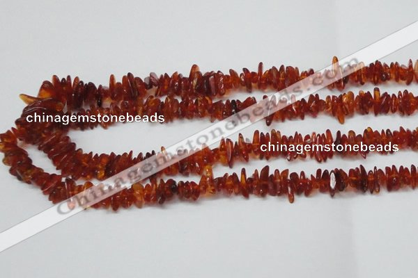 CAR117 16 inches 2*6mm - 3*10mm natural amber chips beads