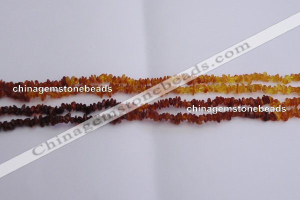 CAR202 24 inches 3*6mm natural amber chips beads wholesale