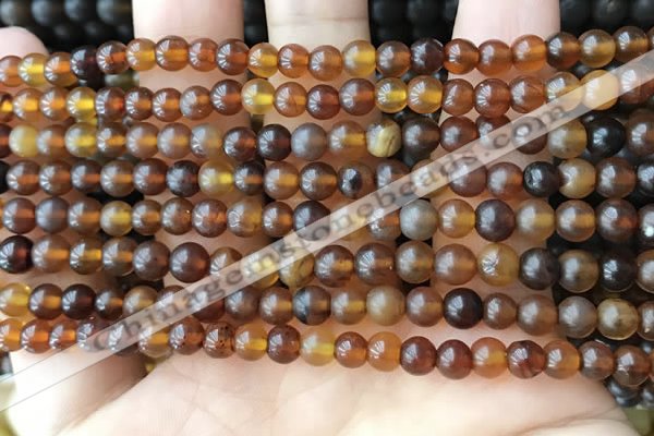 CAR215 15.5 inches 5mm round natural amber beads wholesale