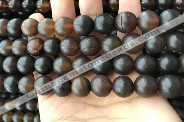 CAR223 15.5 inches 13mm round natural amber beads wholesale