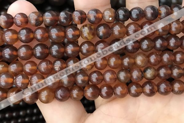 CAR232 15.5 inches 6mm - 7mm round natural amber beads wholesale