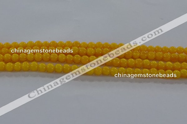 CAR401 15.5 inches 6mm round synthetic amber beads wholesale