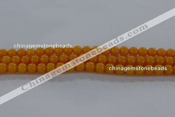 CAR402 15.5 inches 8mm round synthetic amber beads wholesale