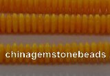 CAR408 15.5 inches 2*6mm rondelle synthetic amber beads wholesale