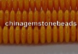 CAR409 15.5 inches 3*8mm rondelle synthetic amber beads wholesale