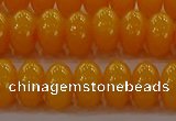 CAR410 15.5 inches 6*9mm rondelle synthetic amber beads wholesale