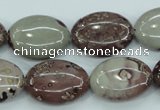CAR42 15.5 inches 15*20mm oval artistic jasper beads wholesale