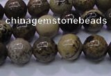 CAR50 15.5 inches 4mm round yellow artistic jasper beads