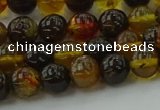 CAR501 15.5 inches 6mm - 7mm round natural amber beads wholesale