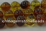 CAR502 15.5 inches 8mm - 9mm round natural amber beads wholesale