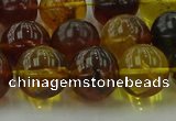 CAR505 15.5 inches 12mm - 13mm round natural amber beads wholesale