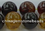 CAR510 15.5 inches 18mm - 19mm round natural amber beads wholesale