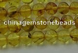 CAR521 15.5 inches 5mm - 6mm round natural amber beads wholesale