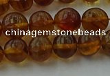 CAR527 15.5 inches 7mm - 8mm round natural amber beads wholesale