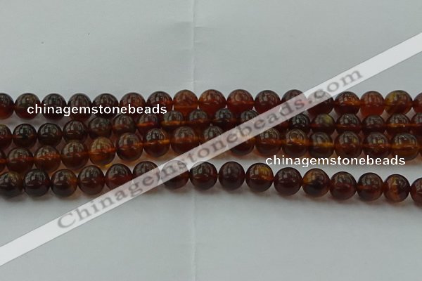 CAR528 15.5 inches 8mm - 9mm round natural amber beads wholesale