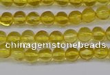 CAR558 15.5 inches 4mm - 4.5mm round natural amber beads wholesale