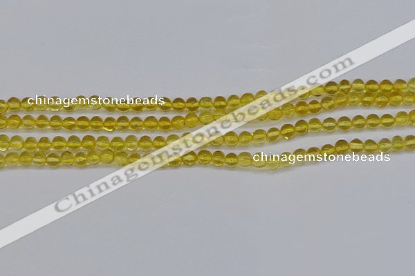 CAR558 15.5 inches 4mm - 4.5mm round natural amber beads wholesale