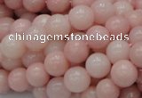 CAS05 15.5 inches 10mm round pink angel skin gemstone beads